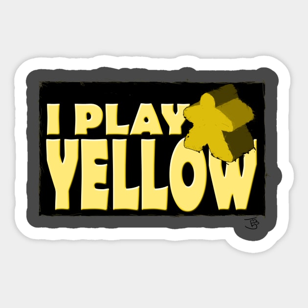 I Play Yellow Sticker by Jobby